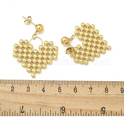 Ion Plating(IP) 304 Stainless Steel Stud Earrings for Women&nbsp;EJEW-A119-21G
