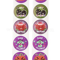500Pcs Round Halloween Stickers&nbsp;AJEW-S090-03E