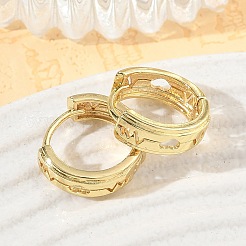 Brass Hoop Earrings&nbsp;KK-CBA30C7-22G