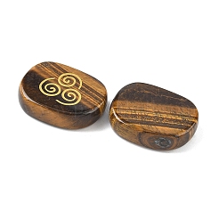 4Pcs 4 Styles Natural Tiger Eye Display Decorations&nbsp;G-F786-02B-06