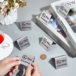 24Pcs Stainless Steel No Smoking Sign&nbsp;AJEW-WA0001-68