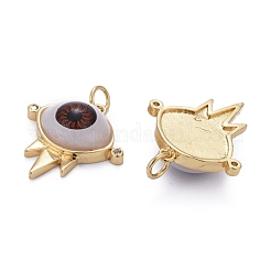 Brass Micro Pave Clear Cubic Zirconia Pendants&nbsp;ZIRC-Z011-34