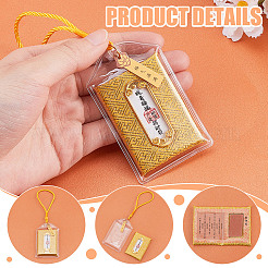4Pcs 4 Colors Brocade Blessing Bag Pendant Decorations&nbsp;HJEW-NB0002-16