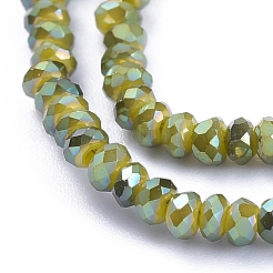 Electroplate Glass Beads Strands&nbsp;GLAA-F079-FR09
