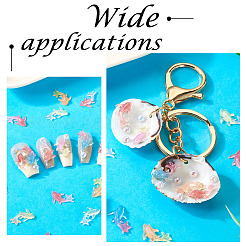 100Pcs Luminous Transparent Resin Decoden Cabochons&nbsp;RESI-FP0001-44