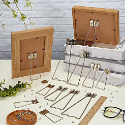 12Pcs 4 Styles Alloy & Iron Photo Frame Bracket&nbsp;AJEW-FG0007-86P