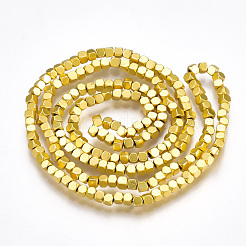 Electroplate Non-magnetic Synthetic Hematite Beads Strands&nbsp;G-T061-186G