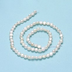 Natural Cultured Freshwater Pearl Beads Strands&nbsp;PEAR-A005-07B-01