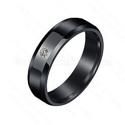 304 Stainless Steel with Crystal Rhinestone Finger Rings&nbsp;FS-WG3A8F6-03