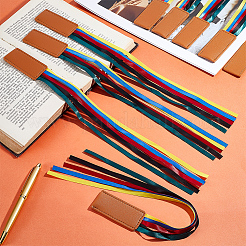 9Pcs PU Leather Bookmarks&nbsp;AJEW-ME0002-77