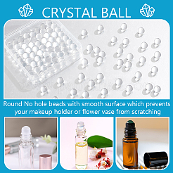 100Pcs Natural Quartz Sphere Beads&nbsp;G-NB0005-51B