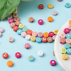 5 Style Opaque Mixed Color Acrylic Beads&nbsp;MACR-FS0001-13