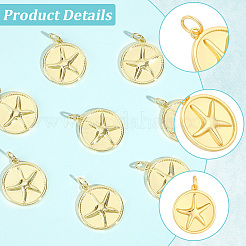 10Pcs Brass Pendants&nbsp;KK-BBC0027-97