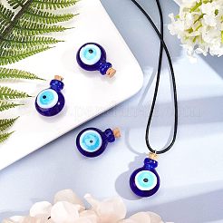 Handmade Lampwork Perfume Bottle Pendants&nbsp;LAMP-NB0001-20