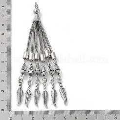 Tibetan Style Alloy Curb Chain Tassel Big Pendants&nbsp;FIND-K013-01AS-06