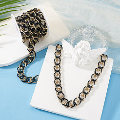 2m Aluminium Two Tone Rhombus Link Chains&nbsp;CHA-TA0001-41BG