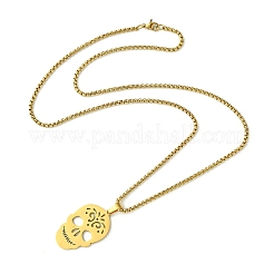 Stainless Steel Pendant Necklaces&nbsp;NJEW-L117-01G