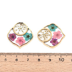 304 Stainless Steel Epoxy Resin Pendants&nbsp;STAS-T072-17