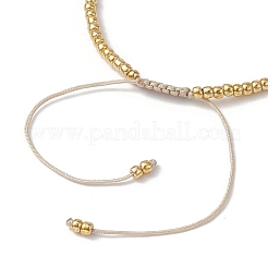 Flower Natural Shell & Glass Seed Braided Bead Bracelets&nbsp;BJEW-JB09920