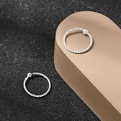 Brass Ball Captive Bead Nose Ring&nbsp;AJEW-G075-01S-02