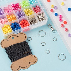 1 Box 13 Colors 325Pcs Plastic Barrel Beads&nbsp;DIY-LS0003-02