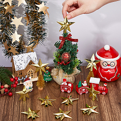 10Pcs Plastic Christmas Treetop Star Ornament&nbsp;DIY-DC0003-98