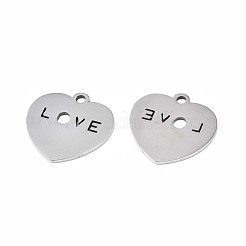 Non-Tarnish 201 Stainless Steel Charms&nbsp;STAS-N095-074