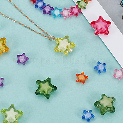 250Pcs 2 Styles Transparent Acrylic Beads&nbsp;TACR-SP0001-37
