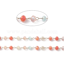 Handmade Glass Beaded Chains&nbsp;CHS-P016-46G-09