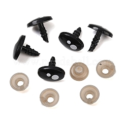 Oval Plastic Craft Safety Screw Noses&nbsp;DOLL-PW0001-047D