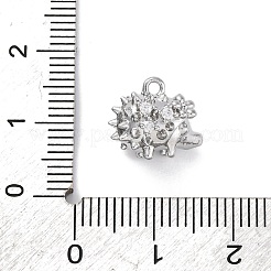 Brass Micro Pave Cubic Zirconia Pendants&nbsp;KK-D288-04P
