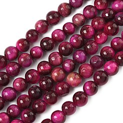 Grade B Natural Tiger Eye Beads Strands&nbsp;G-F591-18-8mm-05-01