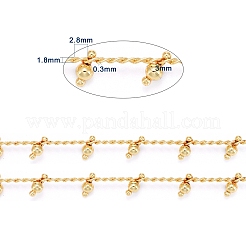 Handmade Brass Beaded Chains&nbsp;CHC-I029-07G