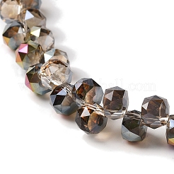 Half Golden Plated Electroplate Beads Strands&nbsp;EGLA-H104-09A-HP02