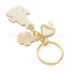 Alloy Enamel Keychains&nbsp;KEYC-JKC01298-03