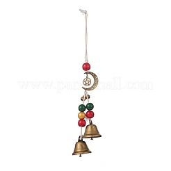 Christmas Theme Schima Wood Beaded Pendant Decorations&nbsp;HJEW-JM00926