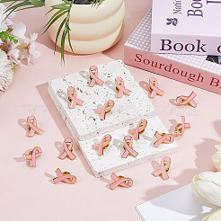 40Pcs Breast Cancer Awareness Pink Ribbon Enamel Pin&nbsp;JEWB-ME0001-22