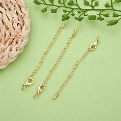 Long-Lasting Plated Brass Chain Extender&nbsp;KK-F711-09G