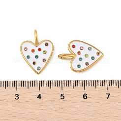 304 Stainless Steel Enamel Pendants&nbsp;STAS-P380-62G