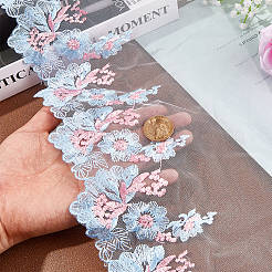 Flower Pattern Polyester Embroidered Ornament Accessories&nbsp;DIY-WH0308-279