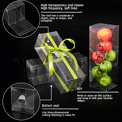 Transparent PET Tea Storage Boxes&nbsp;CON-WH0106-08H