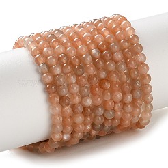 Natural Multi-Moonstone Beads Strands&nbsp;G-F828-A01-4mm