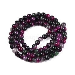 Dyed Natural White Jade Beads Strands&nbsp;G-T140-4mm-A01