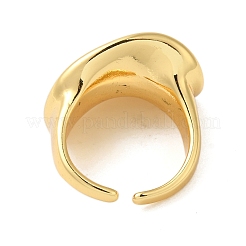 Nuggets Brass Open Cuff Rings for Women&nbsp;RJEW-A048-26G