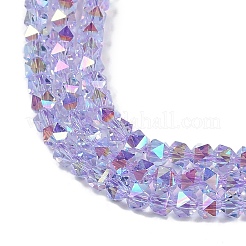 Electroplate Glass Beads Strands&nbsp;GLAA-Q105-02