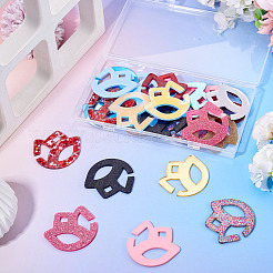24Pcs 12 Colors Acrylic Wine Glass Charms&nbsp;AJEW-TA0002-93