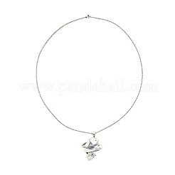 Halloween Zinc Alloy Cowbody Skull Pendant Necklaces for Unisex&nbsp;WGCDD93-01