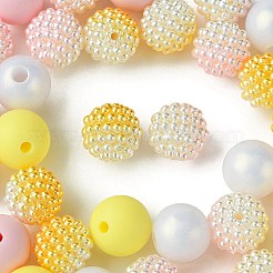 DIY Round Silicone & Acrylic & Berry Beads Making Findings Kits&nbsp;DIY-FS0006-26B
