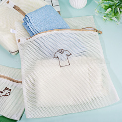 3Pcs 3 Styles Polyester Mesh Zipper Laundry Bags&nbsp;ABAG-TA0002-22