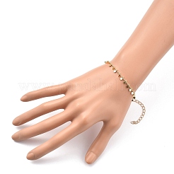 Brass Curb Chain Bracelets&nbsp;X-BJEW-JB05363
